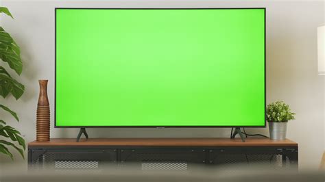 Zoom Out of TV (Green Screen) .